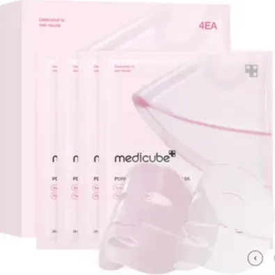 medicube - PDRN Pink Collagen Gel Mask Set - Masque gel au collagène et PDRN [28g x 4 sheets]
