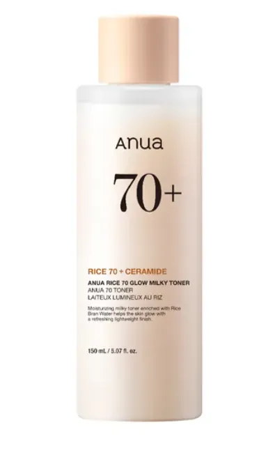 Anua - Rice 70 Glow Milky Toner 150ml - Lait tonique éclaircissant [150ml]